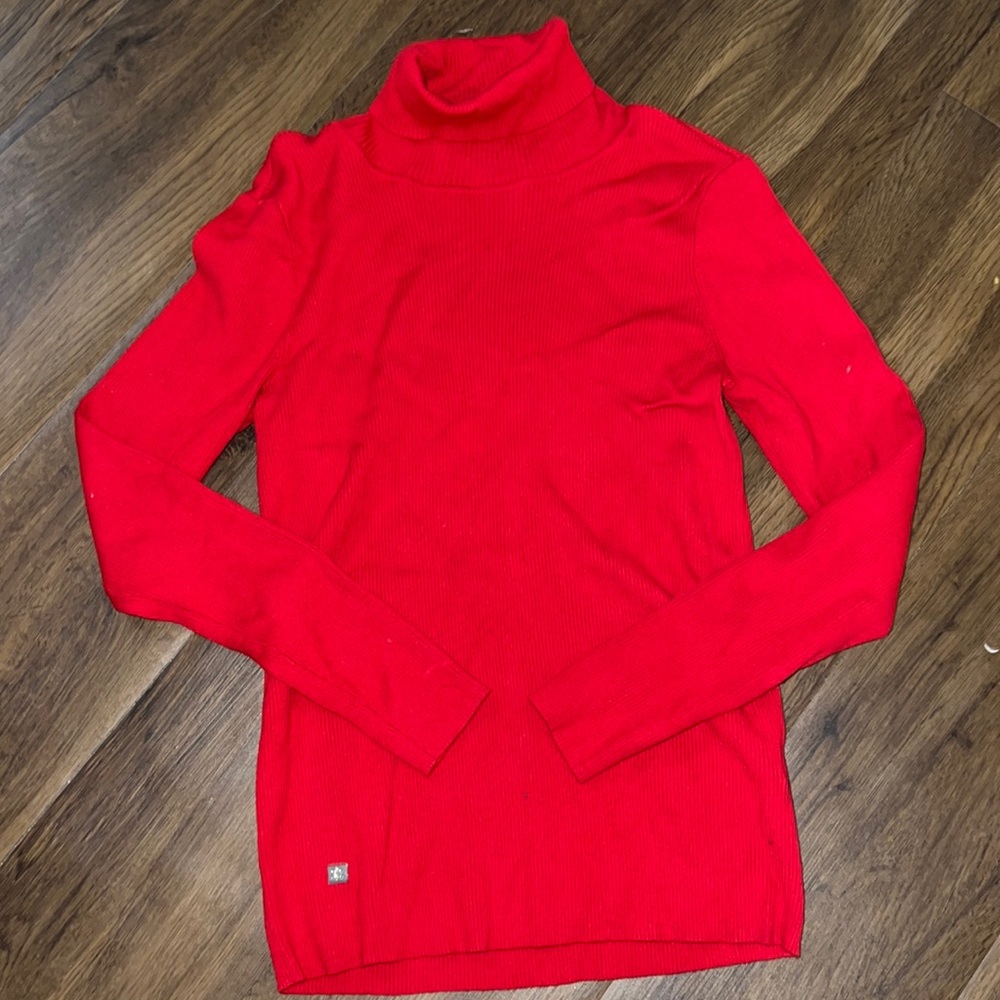 Large Ralph Lauren red turtleneck